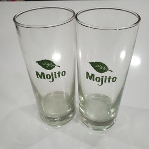 Vintage Mojito Highball Cocktail Bar Glasses